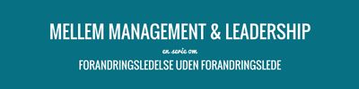 Management og leadership - derfor skal du kende forskellen og de indbyrdes relationer