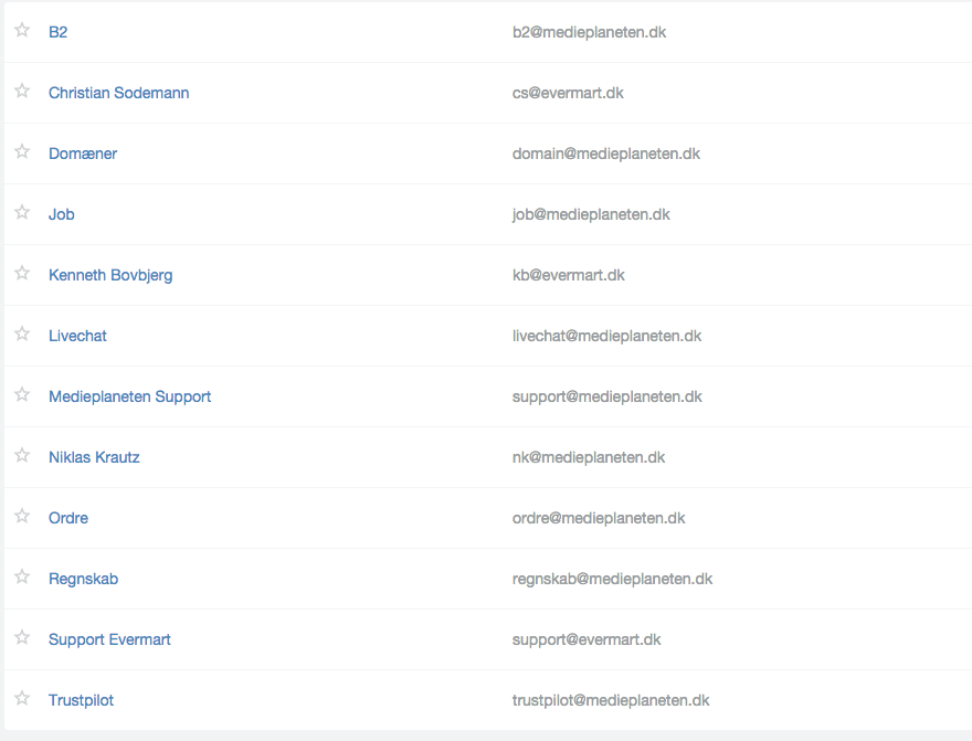 Helpscout gør det nemt at administrere flere e-mail adresser, når I er mange brugere.